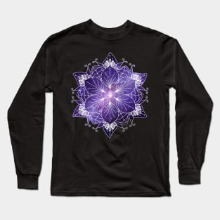 Centre of the Galaxy - Mandala Design Long Sleeve T-Shirt